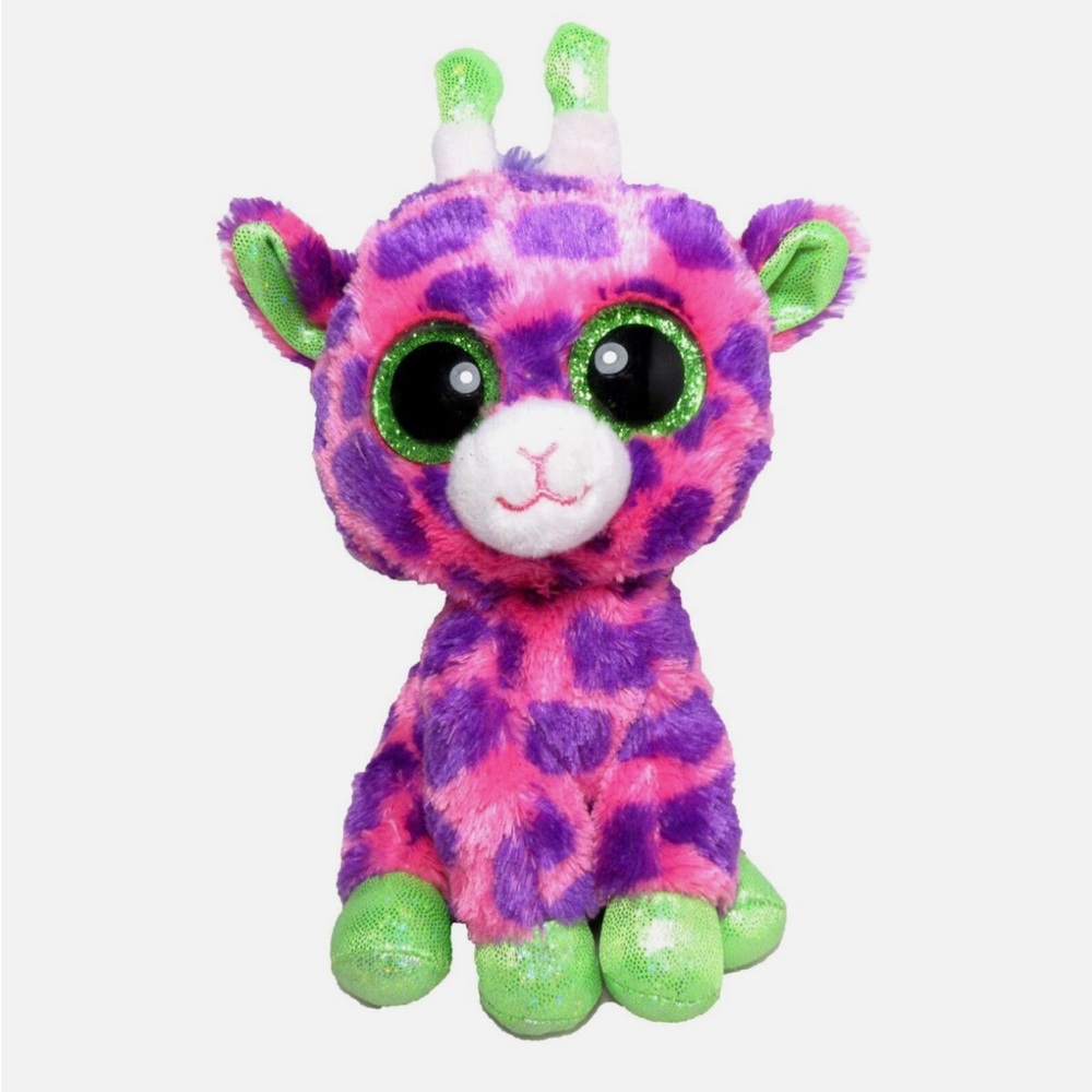 2017 Gilbert the Pink Giraffe Ty Beanie Boo Plush Toy Stuffed Animal NWOT RARE
